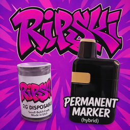 Ripski Live Resin + Liquid Dimond's  with Terpenes Disposable  (Indica) 2g