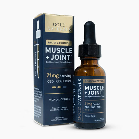 Gold Naturals Muscle + Joint Tincture Full [3000mg/30ml bottle]