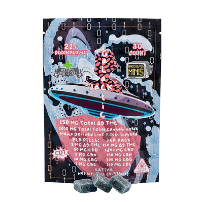Wasatch Apothecary Baked Bytes Galactic Jack D9 Full Spectrum THC Gummies [ 150mg/30ct]