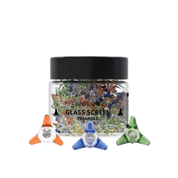 White Rhino Glass Screens- Triangle Shapes (multi-colors)