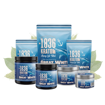 1836 Kratom Great White (Powder & Capsules)