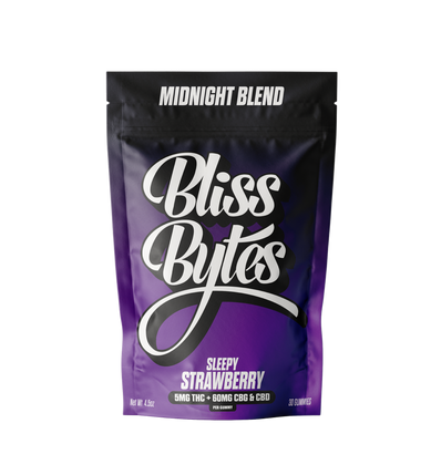 Doc Thackery Bliss Bytes Midnight Blend Gummies THC+CBG+CBD [5mg/30ct] *Utah Compliant