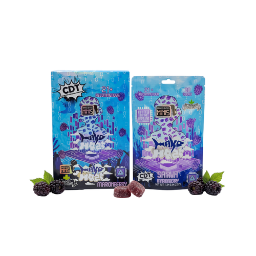 Wasatch Apothecary Baked Bytes Mako Haze - Marionberry (Sativa) D9 Full Spectrum THC Gummies