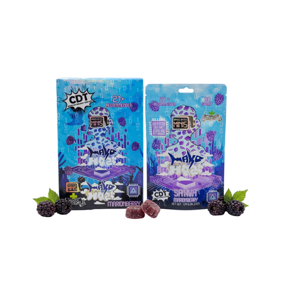 Wasatch Apothecary Baked Bytes Mako Haze - Marionberry (Sativa) D9 Full Spectrum THC Gummies