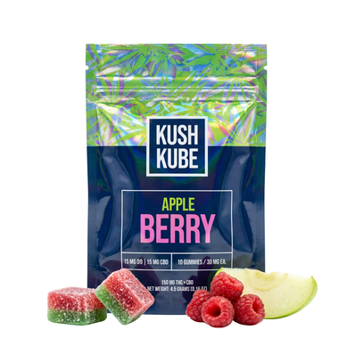 Kush Kube D9 Full Spectrum Gummies [4ct/20mg D9] *Utah Compliant