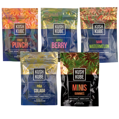 Kush Kube D9 Full Spectrum Gummies [4ct/20mg D9] *Utah Compliant