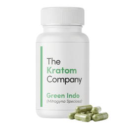 The Kratom Company GREEN INDO Capsules [2.6oz/4.8oz/14oz]