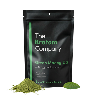 The Kratom Company GREEN Maeng Da Kratom Powder [3oz & 8oz]