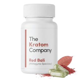 The Kratom Company RED BALI Capsules [2.6oz/4.8oz/14oz]