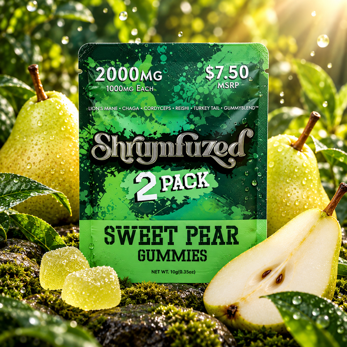 DazeD Shrumfuzed Trippy Mushroom Gummie(s) 2ct