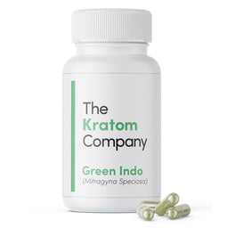 The Kratom Company GREEN INDO Capsules [2.6oz/4.8oz/14oz]
