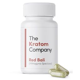 The Kratom Company RED BALI Capsules [2.6oz/4.8oz/14oz]