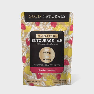 Gold Naturals Entourage Δ9+CBD Full Spectrum Hemp Extract [5mg Δ9/10ct bag] *Utah Compliant