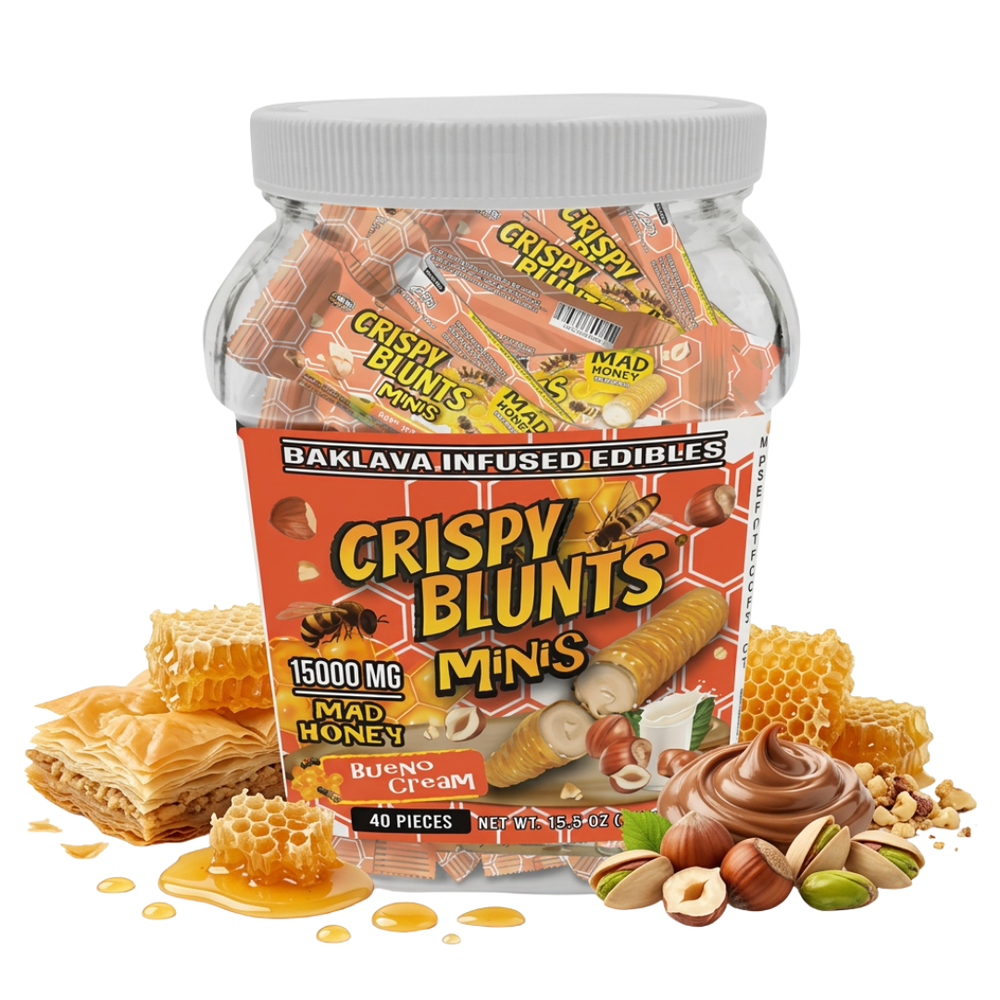 Crispy Blunts Mad Honey Baklava Minis | The Plug Wellness