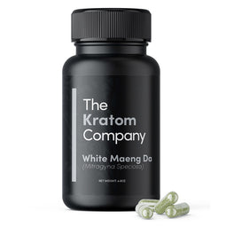 The Kratom Company WHITE Maeng Da Capsules [2.6oz/4.8oz]