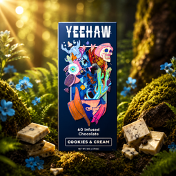 YEEHAW Infused Chocolate Bar(s) [4g/1.76oz] Cookies & Cream