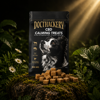 Doc Thackery CBD Calming Treats for Dogs Grain-Free Fish Protein (10mg Per Treat | 900mg  per Bag)