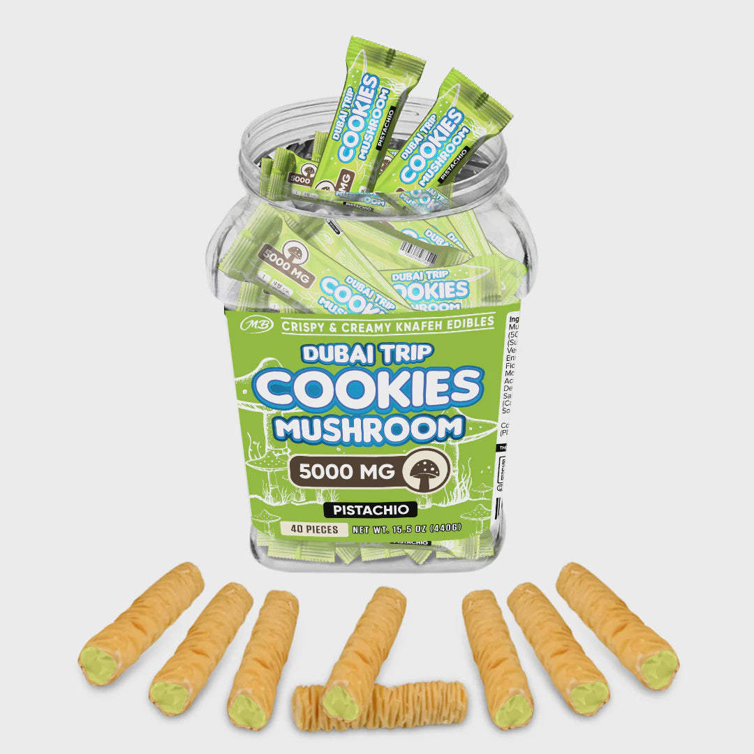 Crispy Blunts Dubai Trip Mushroom Cookie | 5000mg | The Plug Wellness