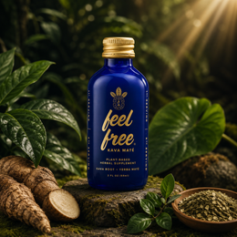 Feel Free KavaMaté Gold Top 2 oz | The Plug Wellness