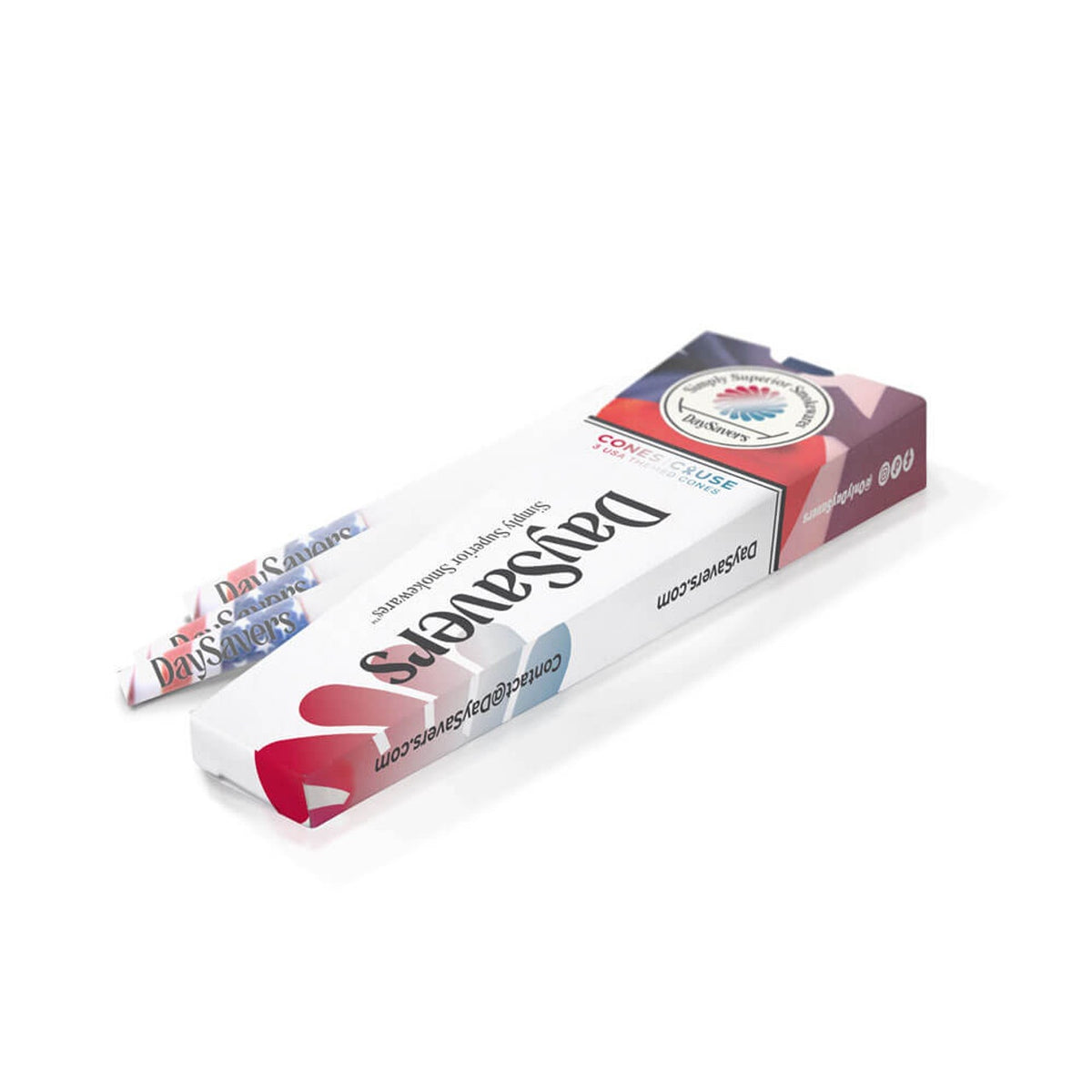 DaySavers American Flag King Size Cones | The Plug Wellness