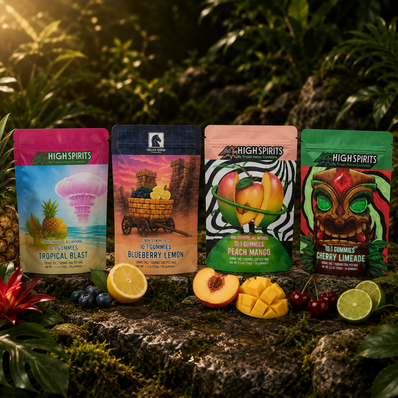 High Spirits by Trojan Horse Cannabis All Natural 10:1 Gummies (CBD:THC) (5mg) 2ct/30ct