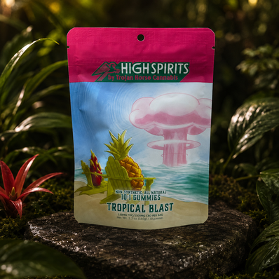 High Spirits by Trojan Horse Cannabis All Natural 10:1 Gummies (CBD:THC) (5mg) 2ct/30ct