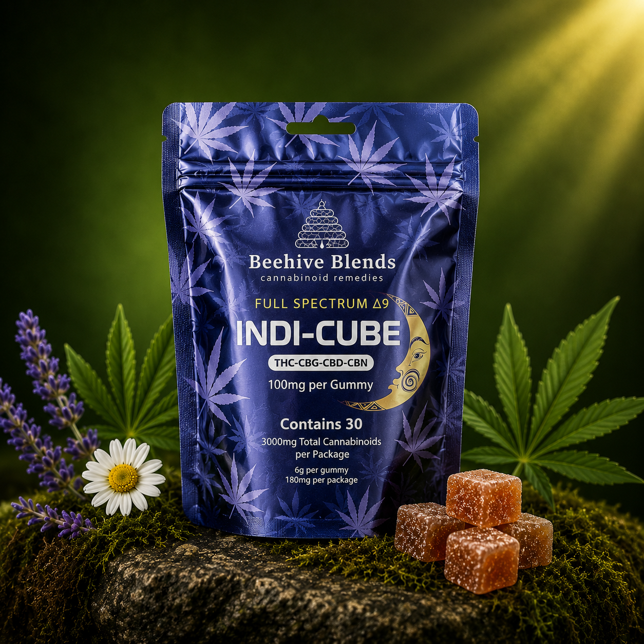 Beehive INDI-CUBE Nighttime Gummies | The Plug Wellness