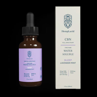 Hemplucid CBD SLEEP Full-Spectrum Water Soluble Lavender Mint Tincture [35mg/1350mg]