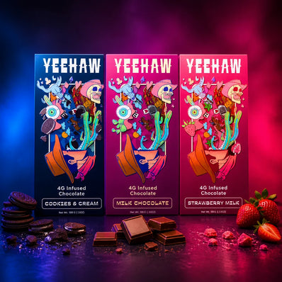 YEEHAW Mushroom Infused Chocolate Bar(s) [4g/1.76oz]}