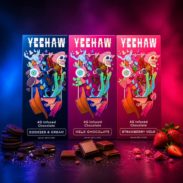 YEEHAW Mushroom Chocolate Bar | 4g Blend | The Plug Wellness
