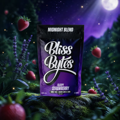 Doc Thackery Bliss Bytes Midnight Blend Gummies THC+CBG+CBD [5mg/30ct] *Utah Compliant