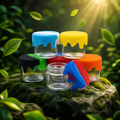 Silicone Container Wax DAB Puck w/ Top