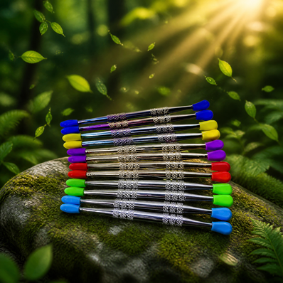 Steel Dabber Tool With Non-Stick Silicone Tips