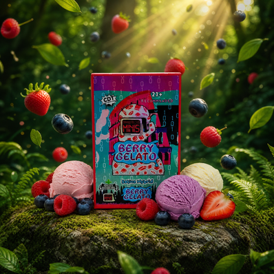 Wasatch Apothecary Baked Bytes Berry Gelato D9 Full Spectrum THC Gummies