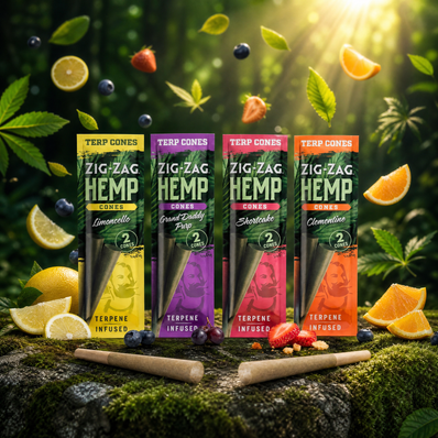 Zig-Zag Hemp Terpene Infused Cones [2pk]