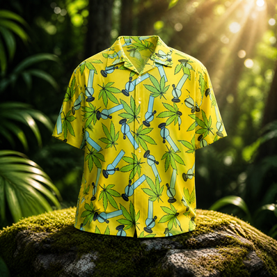 Just Get High Button Up Shirt - Multiple Sizes & Colors