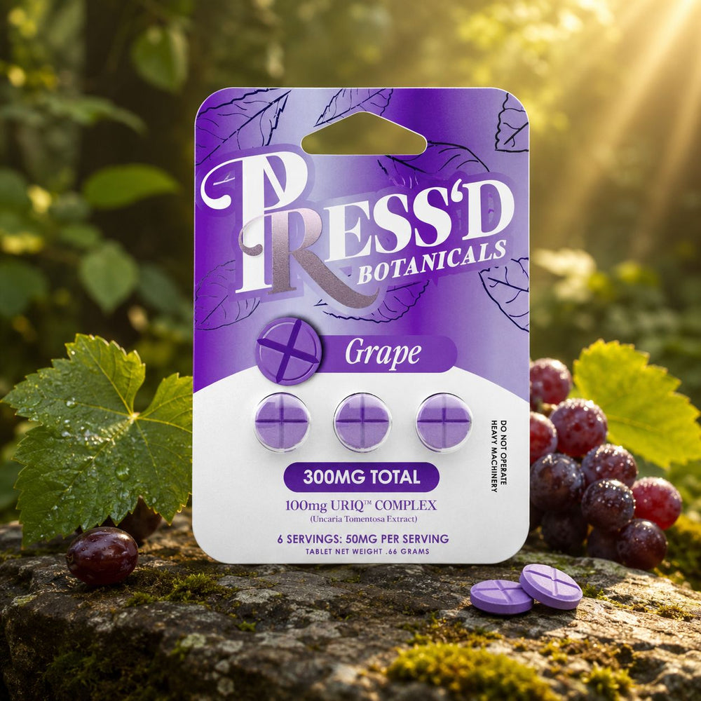 Press’d Grape URIQ Cat’s Claw Tablets | The Plug Wellness