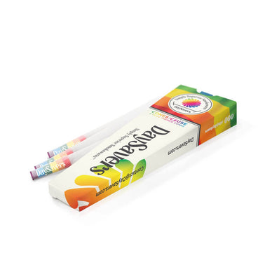 DaySavers 1 Gram King Size Rainbow Pride Flag Pre Rolled Cones - Refined White [Pack of 3 Cones]