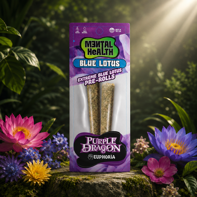 Mental Health Blue Lotus Pre-roll(s) [3g/2pack] Purple Dragon