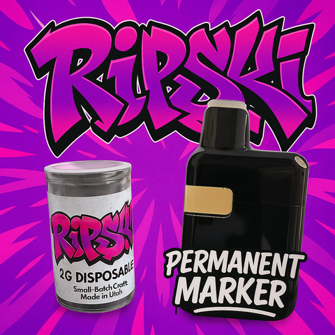 Ripski Permanent Marker Live Resin + Liquid Diamonds Disposables (Indica) [2g]