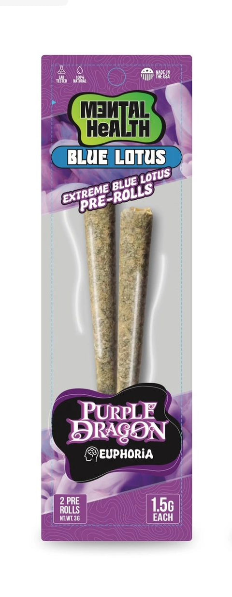 Mental Health Blue Lotus Pre-rolls [3g/2pack]