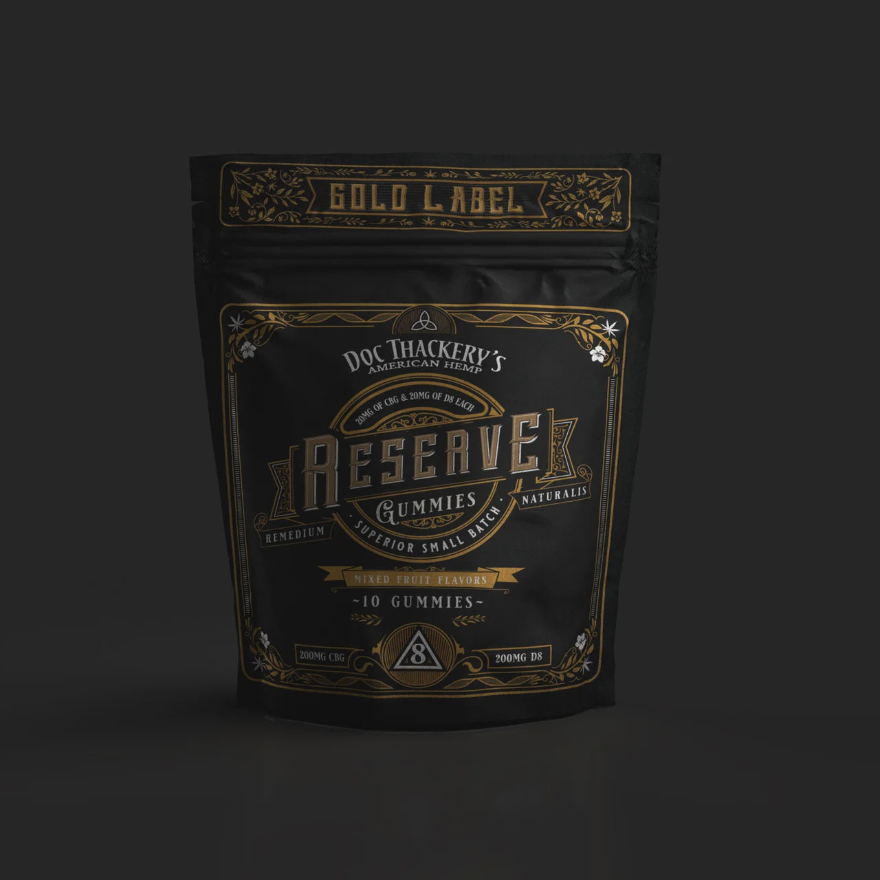 Doc Thackery Gold Label CBD CBG + 5mg THC | The Plug Wellness