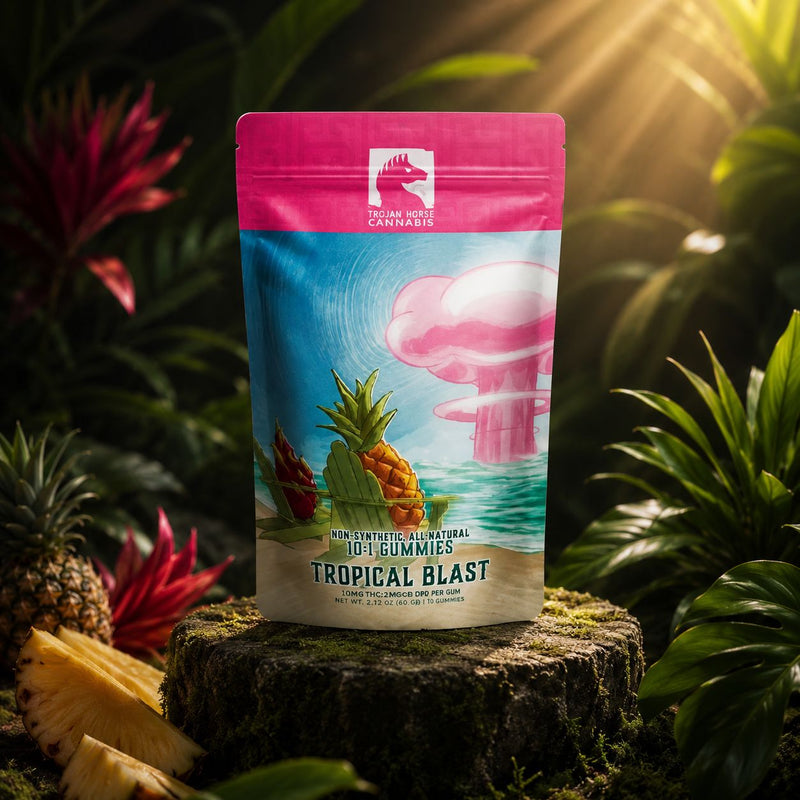 Trojan Horse THC(D9)+CBD 10:1 Gummies (Tropical Blast 2ct)
